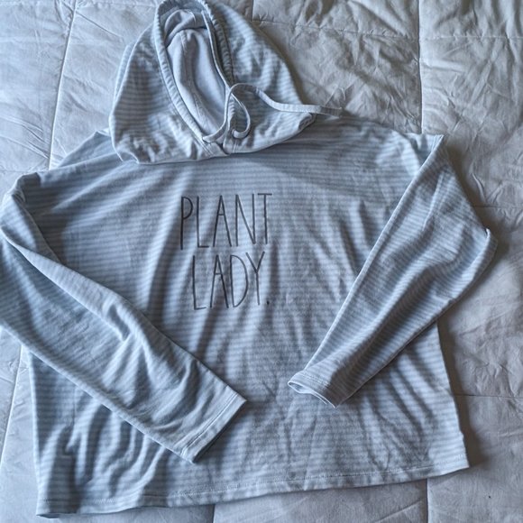 Plant Lady Striped Hoody- women's XL - Picture 10 of 11